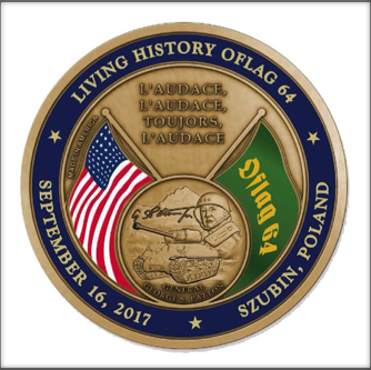 Front of challenge coin handed out during the event